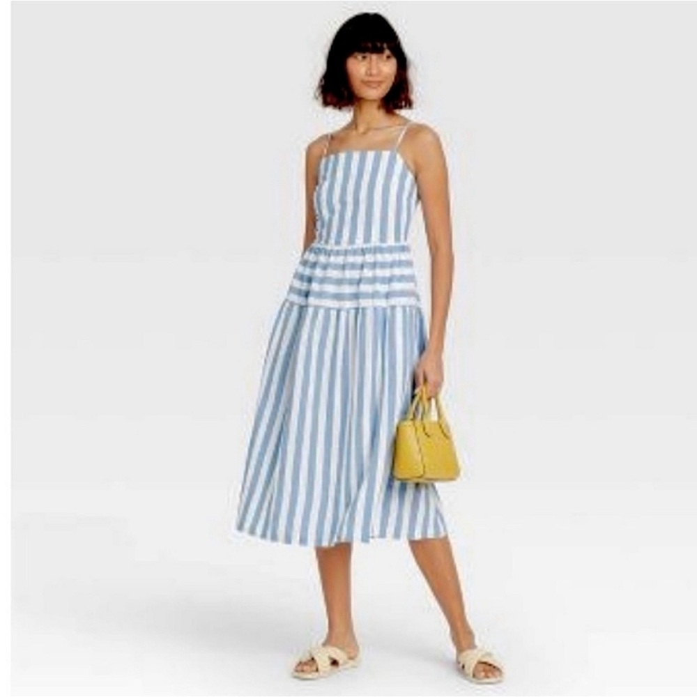 NWT Universal Thread Stripe Midi Dress